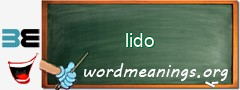 WordMeaning blackboard for lido